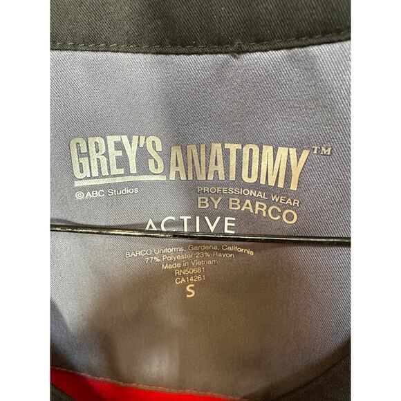 Women’s Grey’s Anatomy by Barco Short Sleeve Scrub Top/Shirt Size Small - Picture 3 of 7